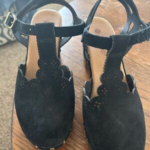 Eric Michael Black Suede Heels